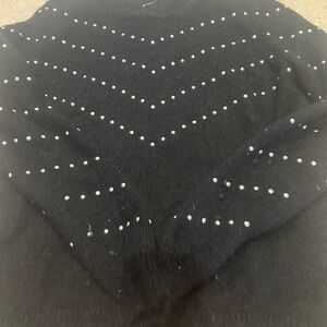 Sezanne Black Sweater with stud Accents